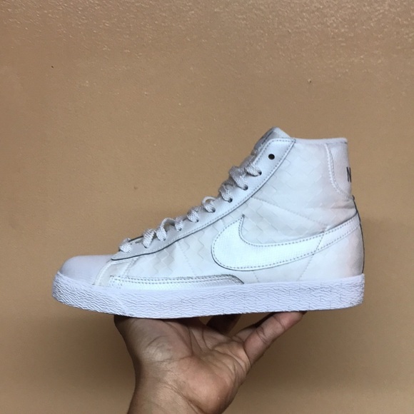 2008 Nike Blazer High White Checkerboard